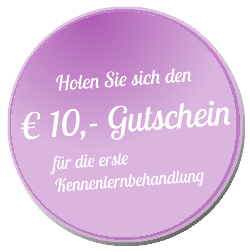 Aktion 10 EUR Gutschein für die erste Kennenlernbehandlung